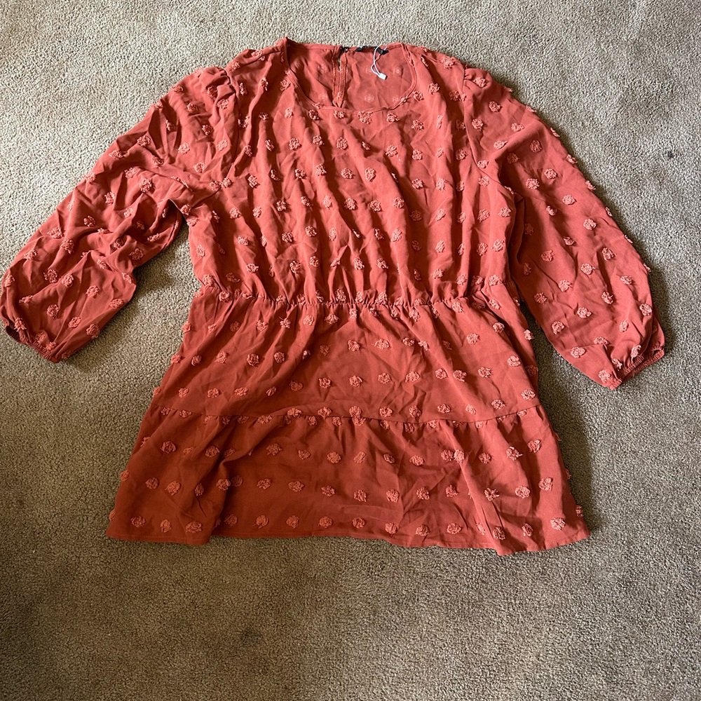 BloomChic Terracotta Tunic Dress Plus size